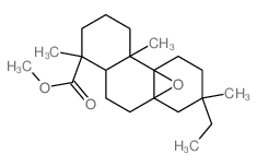 methyl 8,9-epoxypimaran-18-oate Structure