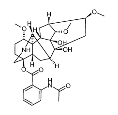 N(20)-deethyllappaconitine结构式