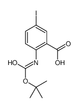 2-((Tert-butoxycarbonyl)amino)-5-iodobenzoic acid Structure