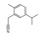 (5-isopropyl-2-methyl-phenyl)-acetonitrile结构式