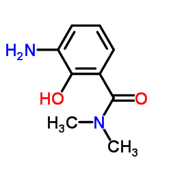 3-氨基-2-羟基-N,N-二甲基苯甲酰胺结构式