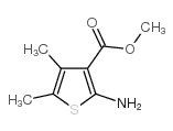 2-氨基-4,5-二甲基噻吩-3-羧酸甲酯结构式