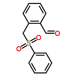 2-(苯磺酰甲基)苯甲醛结构式