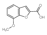 7-甲氧基苯并呋喃-2-甲酸结构式