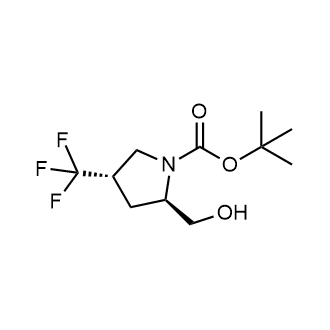 tert-Butyl (2R,4S)-2-(hydroxymethyl)-4-(trifluoromethyl)pyrrolidine-1-carboxylate Structure