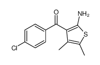 (2-amino-4,5-dimethylthiophen-3-yl)(4-chlorophenyl)methanone Structure