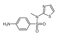 4-amino-N-methyl-N-(1,3-thiazol-2-yl)benzenesulfonamide结构式