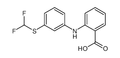 2-[3-(difluoromethylsulfanyl)anilino]benzoic acid结构式