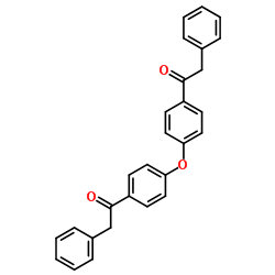 2-phenyl-1-[4-[4-(2-phenylacetyl)phenoxy]phenyl]ethanone Structure