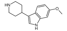 1H-Indole,6-Methoxy-3-(4-piperidinyl)- Structure