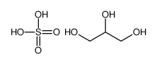 propane-1,2,3-triol,sulfuric acid结构式