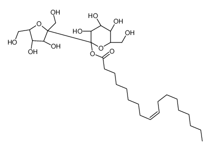 alpha-d-Glucopyranoside, beta-d-fructofuranosyl, (Z)-9-octadecenoate结构式
