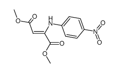 methyl 3-carbomethoxy-3-(4'-nitrophenyl)amino-2-propenoate Structure