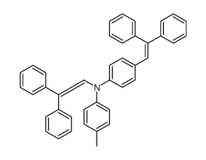 N-(2,2-diphenylethenyl)-N-[4-(2,2-diphenylethenyl)phenyl]-4-methylaniline Structure