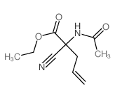 ethyl 2-acetamido-2-cyano-pent-4-enoate Structure