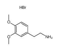 3,4-dimethoxy-phenethylamine, hydrobromide Structure