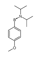 [di(propan-2-yl)amino]-(4-methoxyphenyl)boron结构式
