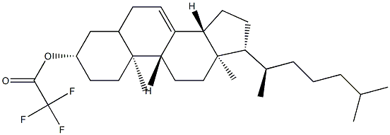 Cholest-7-en-3β-ol trifluoroacetate Structure