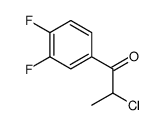 1-Propanone, 2-chloro-1-(3,4-difluorophenyl)- (9CI) Structure