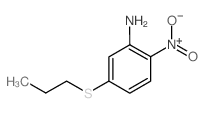 2-硝基-5-(丙基硫代)苯胺结构式