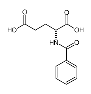 (+)-N-苯甲酰谷氨酸结构式