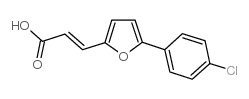 3-[5-(4-氯苯基)呋喃-2-基]丙烯酸结构式