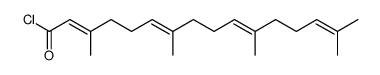 2E,6E,10E-geranylgeranyl carbonyl chloride Structure