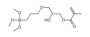 2-羟基-3-[3-(三甲氧基甲硅烷基)丙氧基]甲基丙烯酸丙酯结构式