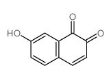 7-hydroxynaphthalene-1,2-dione结构式