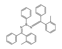 1-(2-methylphenyl)-N-[[[(2-methylphenyl)-phenylmethylidene]amino]-phenylboranyl]-1-phenylmethanimine结构式