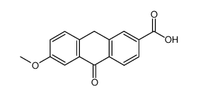 3-carboxy-7-methoxy-9(10H)-anthracenone Structure