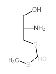 1-Propanol,2-amino-3-[[(methylthio)methyl]thio]-, hydrochloride (1:1)结构式