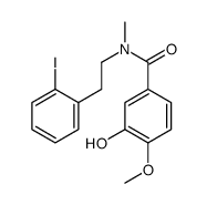 3-hydroxy-N-[2-(2-iodophenyl)ethyl]-4-methoxy-N-methylbenzamide结构式