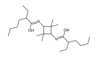 2-ethyl-N-[3-(2-ethylhexanoylamino)-2,2,4,4-tetramethylcyclobutyl]hexanamide Structure