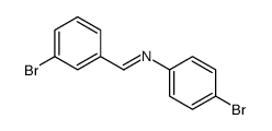 1-(3-bromophenyl)-N-(4-bromophenyl)methanimine结构式