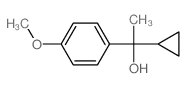 1-cyclopropyl-1-(4-methoxyphenyl)ethanol结构式