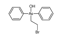 2-bromoethyl-hydroxy-diphenyl-λ5-arsane结构式