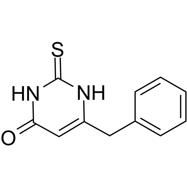 6-苄基-2-硫代-2,3-二氢嘧啶-4(1H)-酮结构式