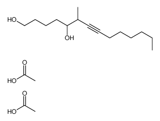 acetic acid,6-methyltetradec-7-yne-1,5-diol结构式