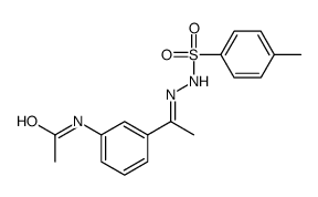 N-[3-[(E)-C-methyl-N-[(4-methylphenyl)sulfonylamino]carbonimidoyl]phenyl]acetamide结构式