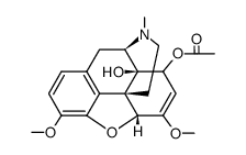8β-acetoxy-4,5α-epoxy-3,6-dimethoxy-17-methyl-morphin-6-en-14-ol Structure