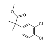 2-(3,4-二氯苯基)-2-甲基丙酸甲酯结构式