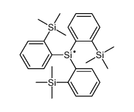 tris(2-trimethylsilylphenyl)silicon Structure