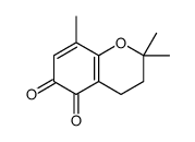 2,2,8-trimethyl-3,4-dihydrochromene-5,6-dione结构式