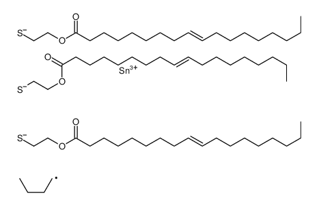 (butylstannylidyne)tris(thioethylene) trioleate Structure