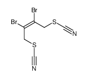 (2,3-dibromo-4-thiocyanatobut-2-enyl) thiocyanate Structure