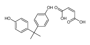 (E)-but-2-enedioic acid,4-[2-(4-hydroxyphenyl)propan-2-yl]phenol Structure