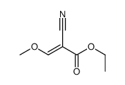 2-cyano-3-Methoxy-acrylic acid ethyl ester结构式