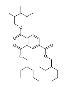 1-O-(2,3-dimethylpentyl) 2-O,4-O-bis(2-ethylpentyl) benzene-1,2,4-tricarboxylate Structure