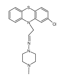 [2-(2-chloro-phenothiazin-10-yl)-ethylidene]-(4-methyl-piperazin-1-yl)-amine结构式